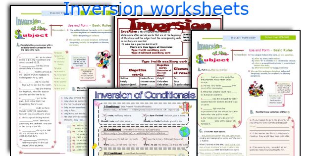 Inversion worksheets