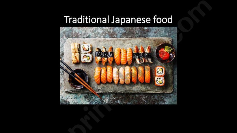ESL - English PowerPoints: Traditional Japanese food