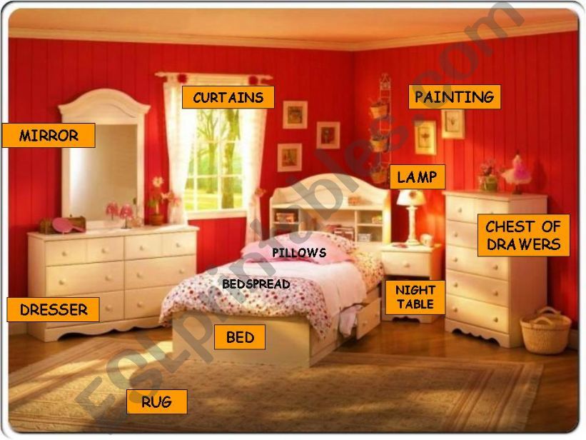 Bedroom Furniture Names In English Bedroom Furniture Names Cool 