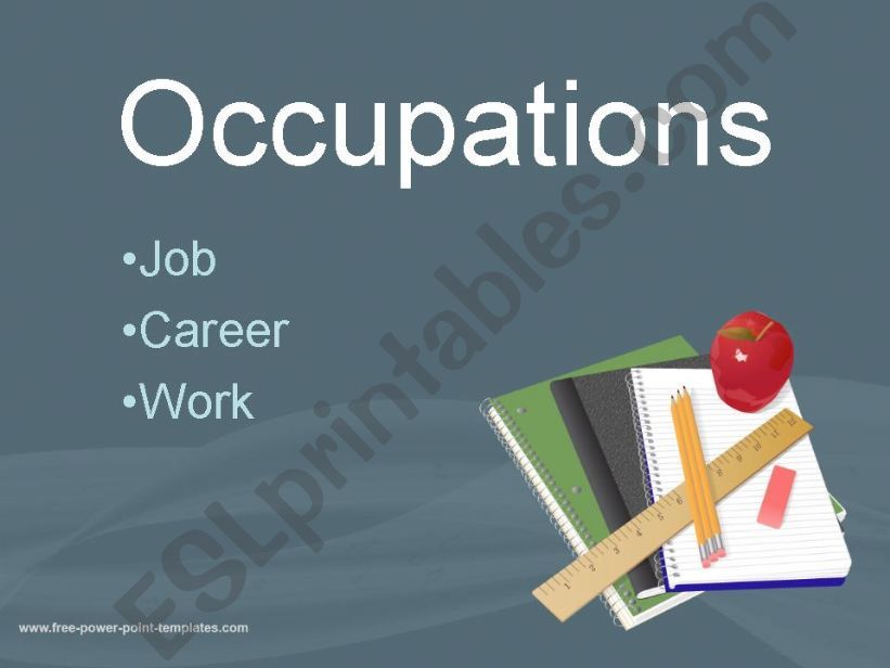 ESL - English PowerPoints: Occupations