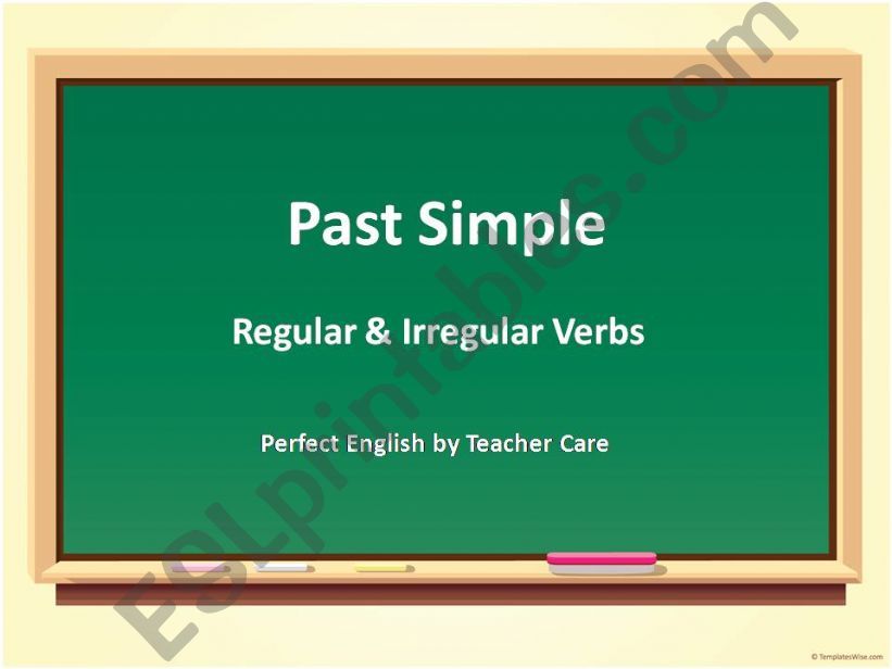 ESL - English PowerPoints: Regular & Irregular Verb