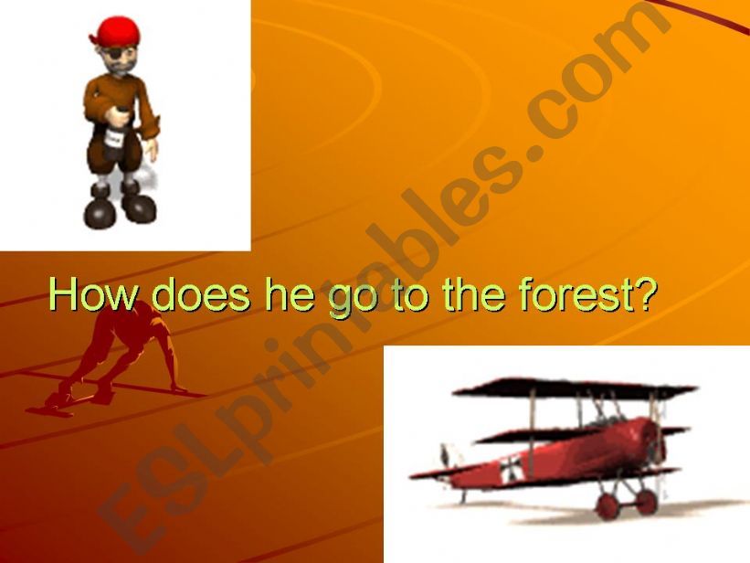 Esl english powerpoints how do you go to school 