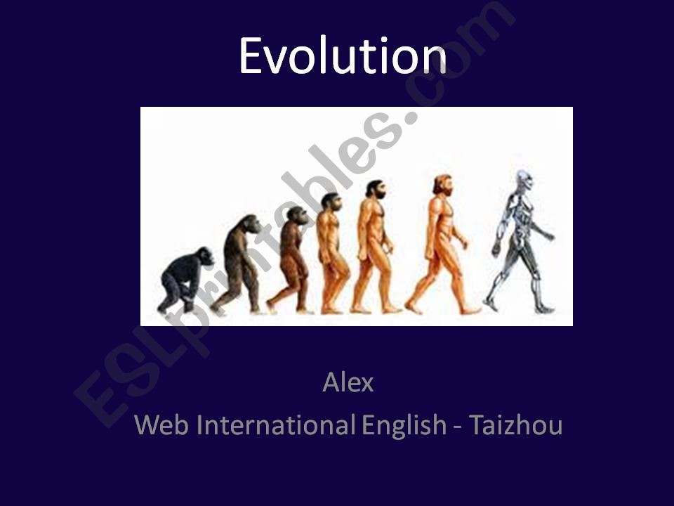 ESL - English PowerPoints: Evolution