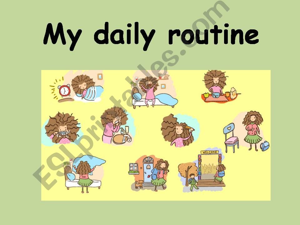 daily routine presentation in english ppt