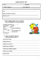 worksheet