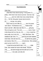 English Worksheet: Liuttle Deer