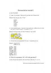 English Worksheet: Past tense pronunciation 2ed