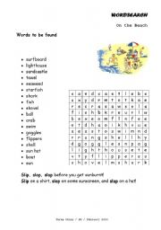 English Worksheet: Wordsearch