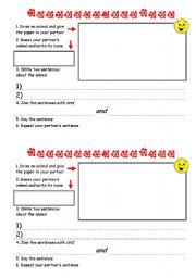 English worksheet: instructions game