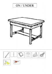 Prepositions on - under