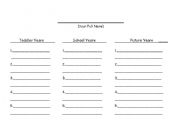 English Worksheet: Autobiography Plan Sheet