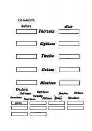 English numbers