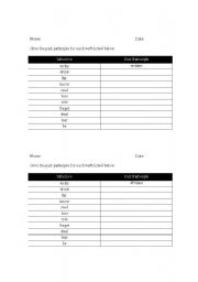 Past Participles Quiz