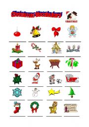 Christmas Vocabulary