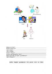 English Worksheet: Family Tree