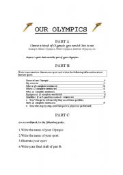 English Worksheet: Our Olympics
