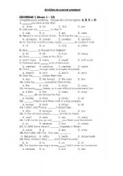 English Worksheet: general grammar