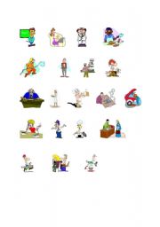 English Worksheet: Jobs - pictures
