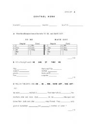 English Worksheet: Testing grammar