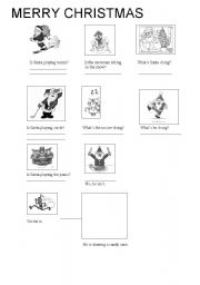 English Worksheet: WHAT ARE THEY DOING?