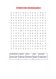 furniture wordsearch