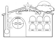 English Worksheet: weather station