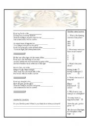 English Worksheet: Eye of the tiger