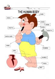 English Worksheet: Body Label