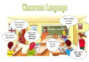 English Worksheet: Classroom Picture