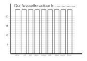 English worksheet: colours survey