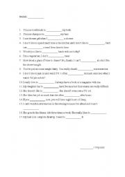 English Worksheet: ROUTINES