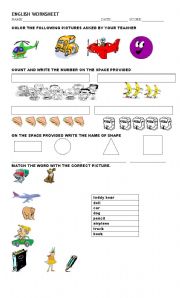 English Worksheet: English worksheet