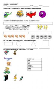 English worksheet