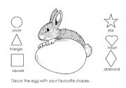 English Worksheet: easter egg