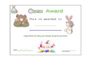 English Worksheet: Best Students Awards 2