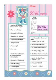 English Worksheet: to be 3