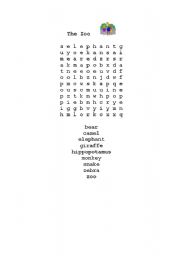 English worksheet: puzzle