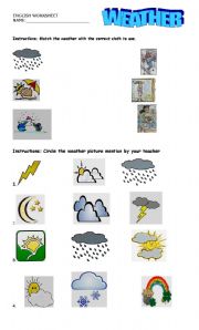 WEATHER WORKSHEET