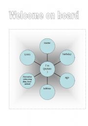 English Worksheet: welcome on board