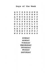 DAYS OF THE WEEK