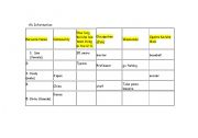 English Worksheet: Information gap activity