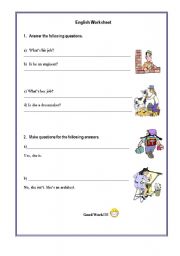 English worksheet: Jobs