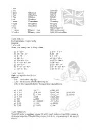 English Worksheet: big numbers