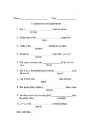 Using Comparatives and Superlatives