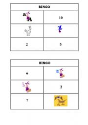 English Worksheet: Bingo