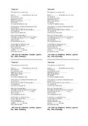 English Worksheet: Song - Hang Up, by Madonna