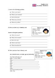 English Worksheet: English is fun 2