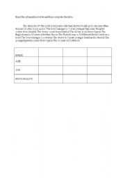 English Worksheet: comparative