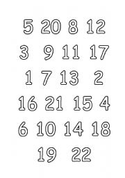 English Worksheet: Knowing numbers