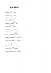 English Worksheet: A, An, Some